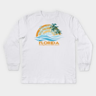 Surfing paradise. Kids Long Sleeve T-Shirt